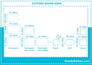 Cutting Board Sizes (with Drawings) - HowdyKitchen