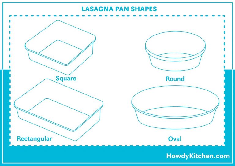 Standard Lasagna Pan Sizes (with Drawings) HowdyKitchen