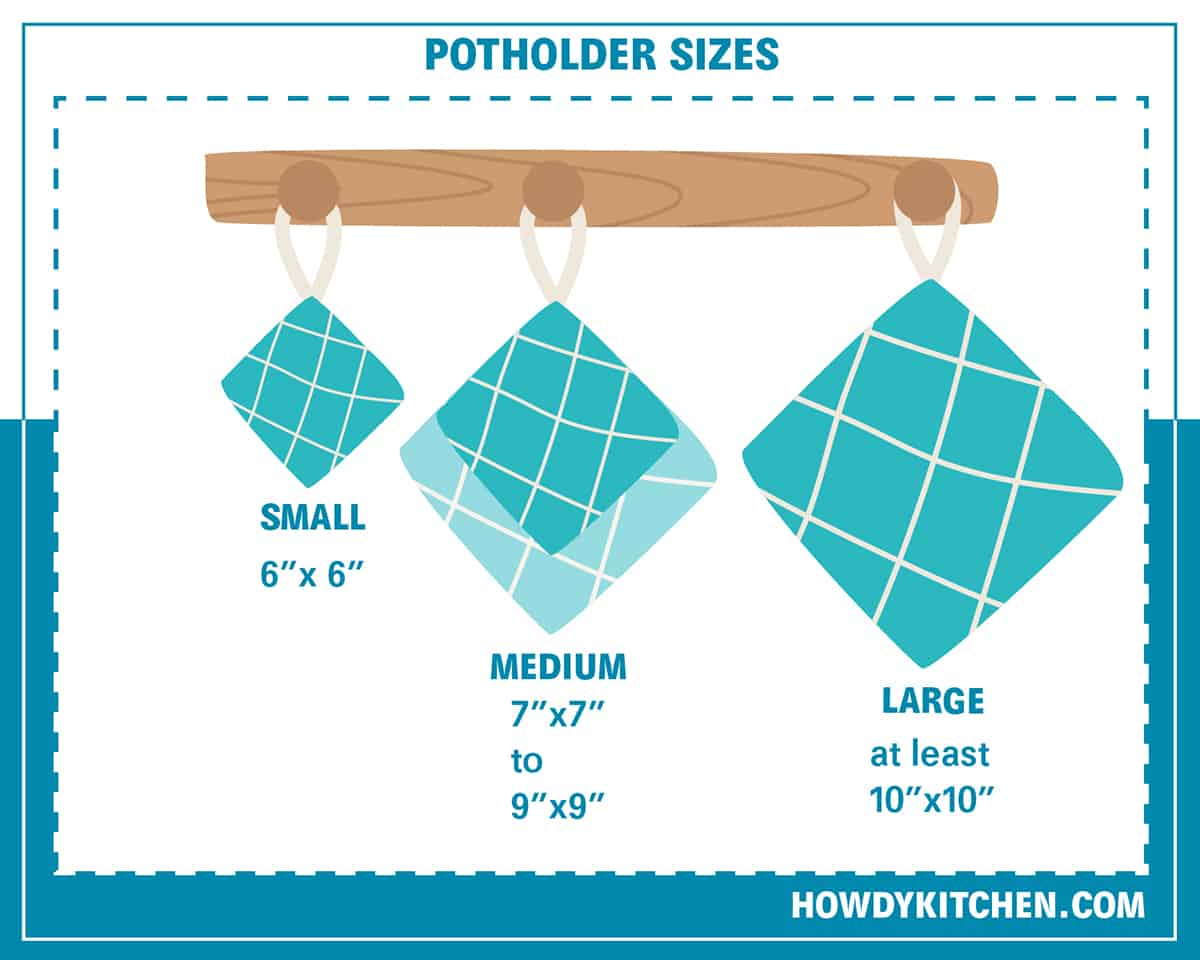 Potholder Sizes