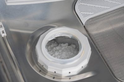 Dishwasher salt compartment