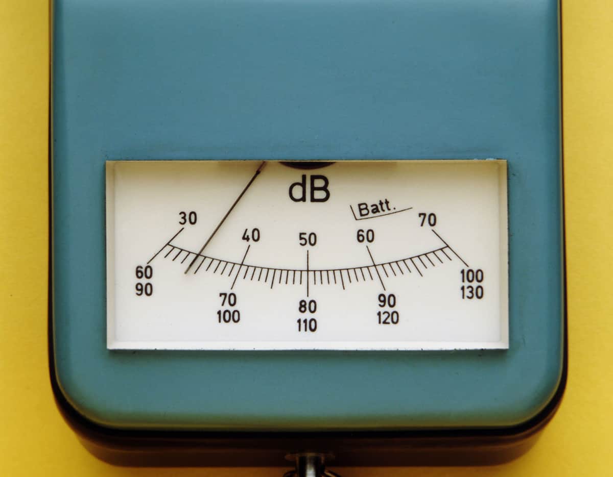 decibel scale for dishwashers