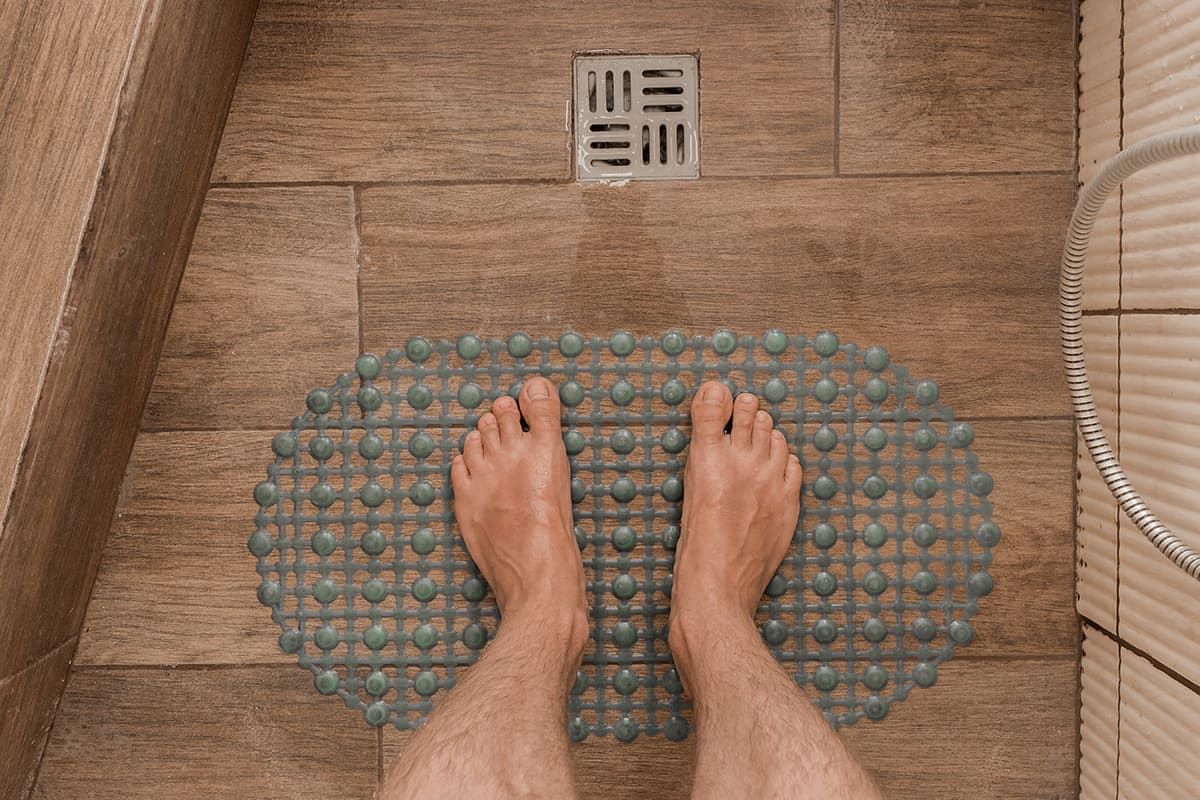 rubber bathroom mats