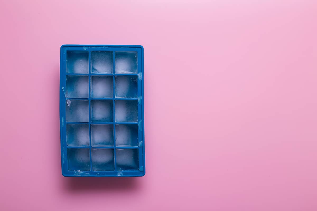 Silicone ice cube trays