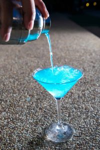 Blue Shoe Martini Mocktail