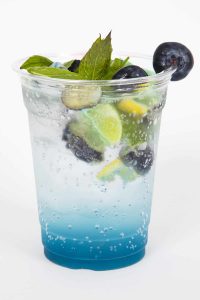 Blueberry, Mint, and Lime Mocktail