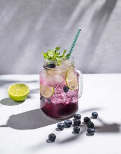 Blueberry Mojito Mocktail