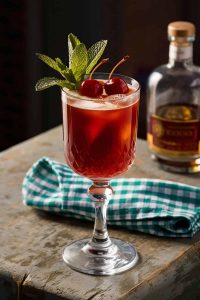 Bourbon Cherry Coke cocktail