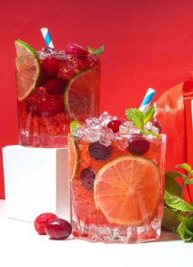 Cranberry Mojito Mocktail