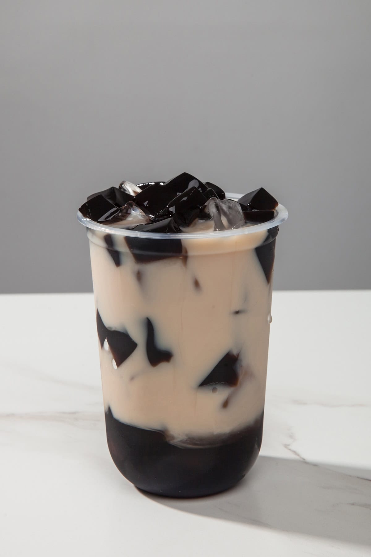 Grass Jelly Milk Tea