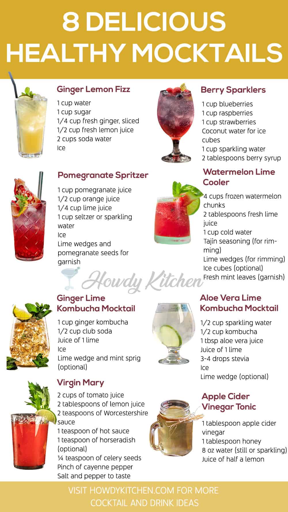 Healthy Mocktails Delicious