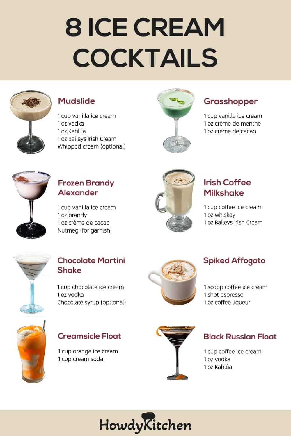 Ice Cream Cocktails