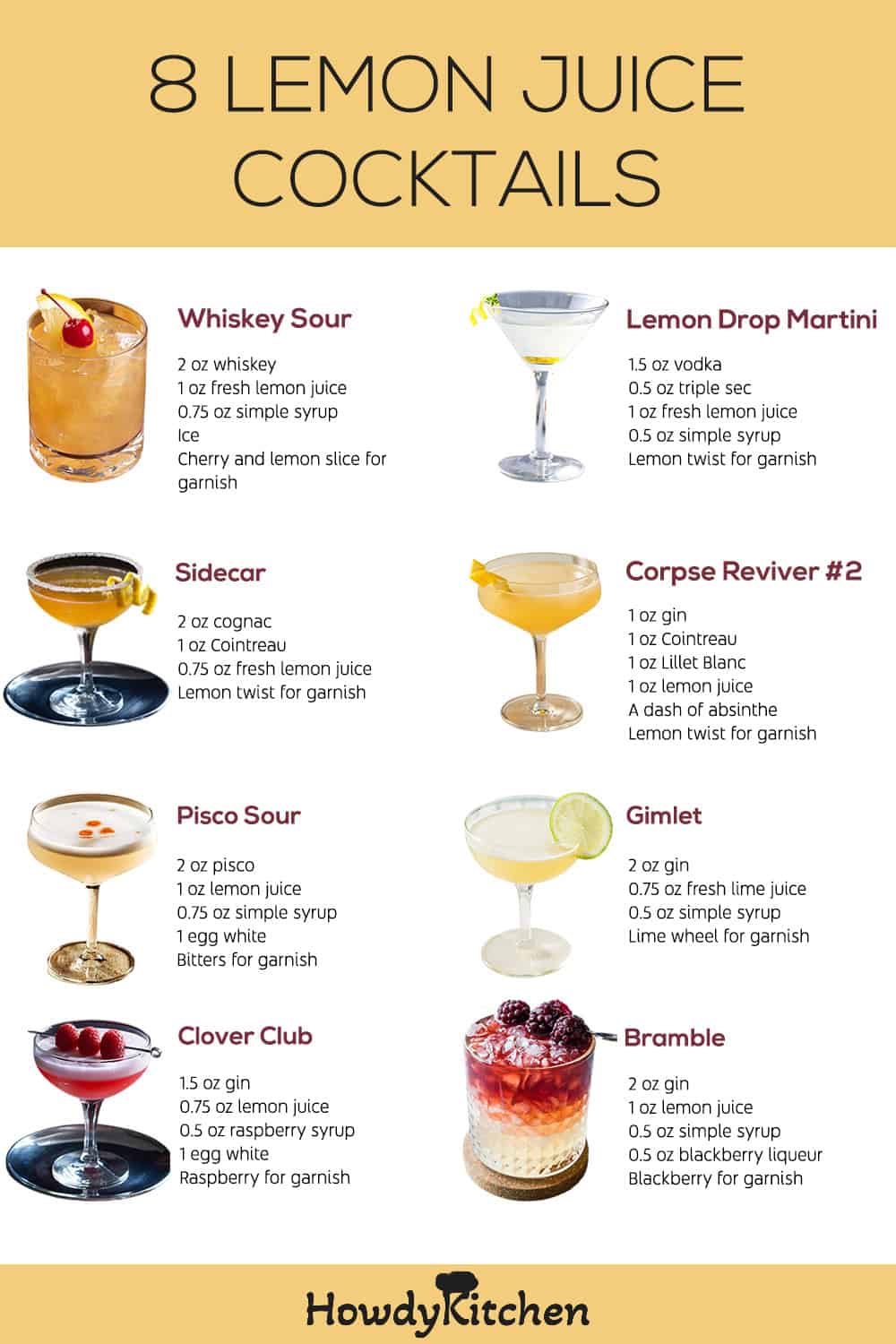 Lemon Juice Cocktails