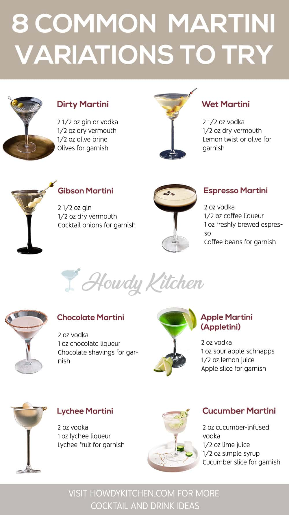 14 Martini Variations to Try - HowdyKitchen