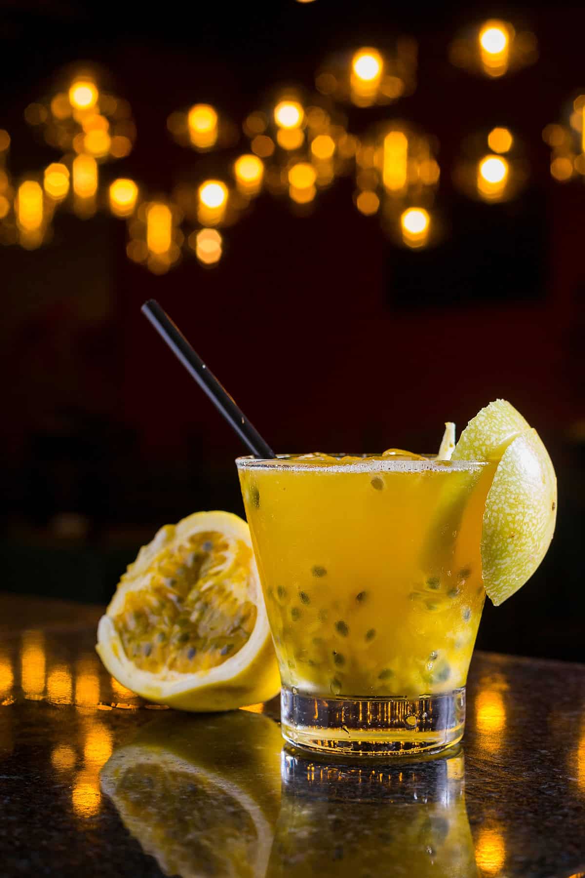 Passion Fruit Caipirinha