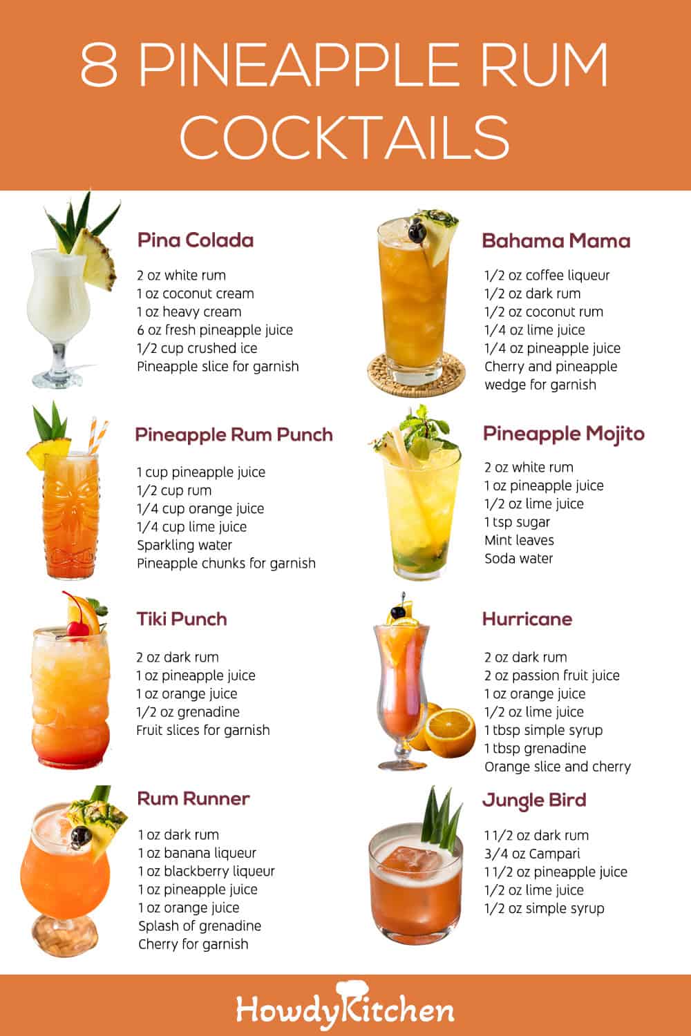 Pineapple Rum Cocktails