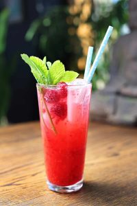 Raspberry Vodka Soda