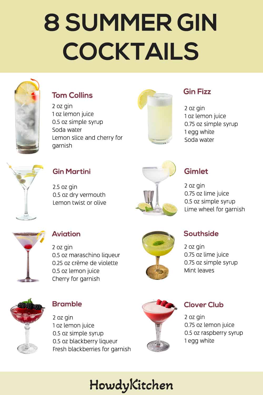 Summer Gin Cocktails