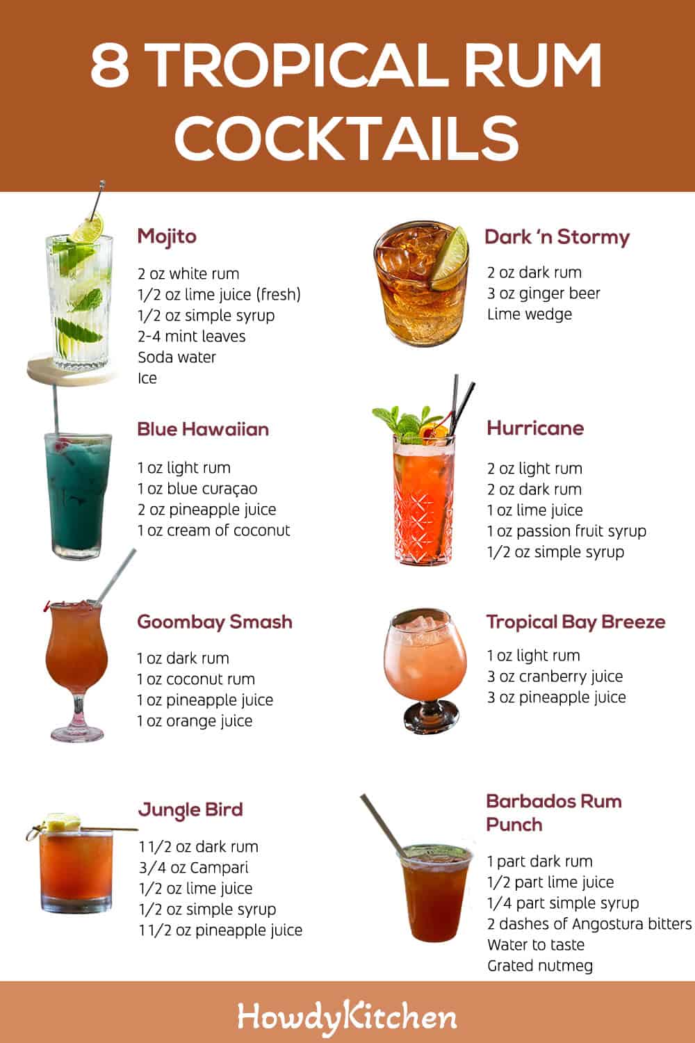 Tropical Rum Cocktails