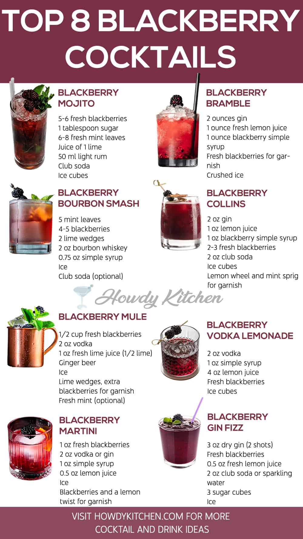 Blackberry Cocktails