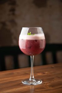 Blueberry Caipirinha