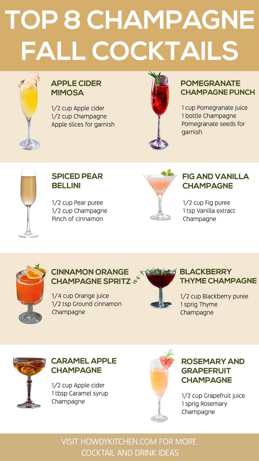 Champagne Fall Cocktails