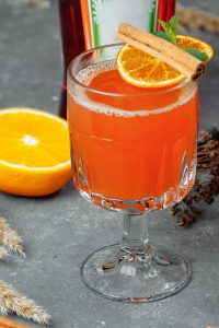 Cinnamon Orange Champagne Spritz