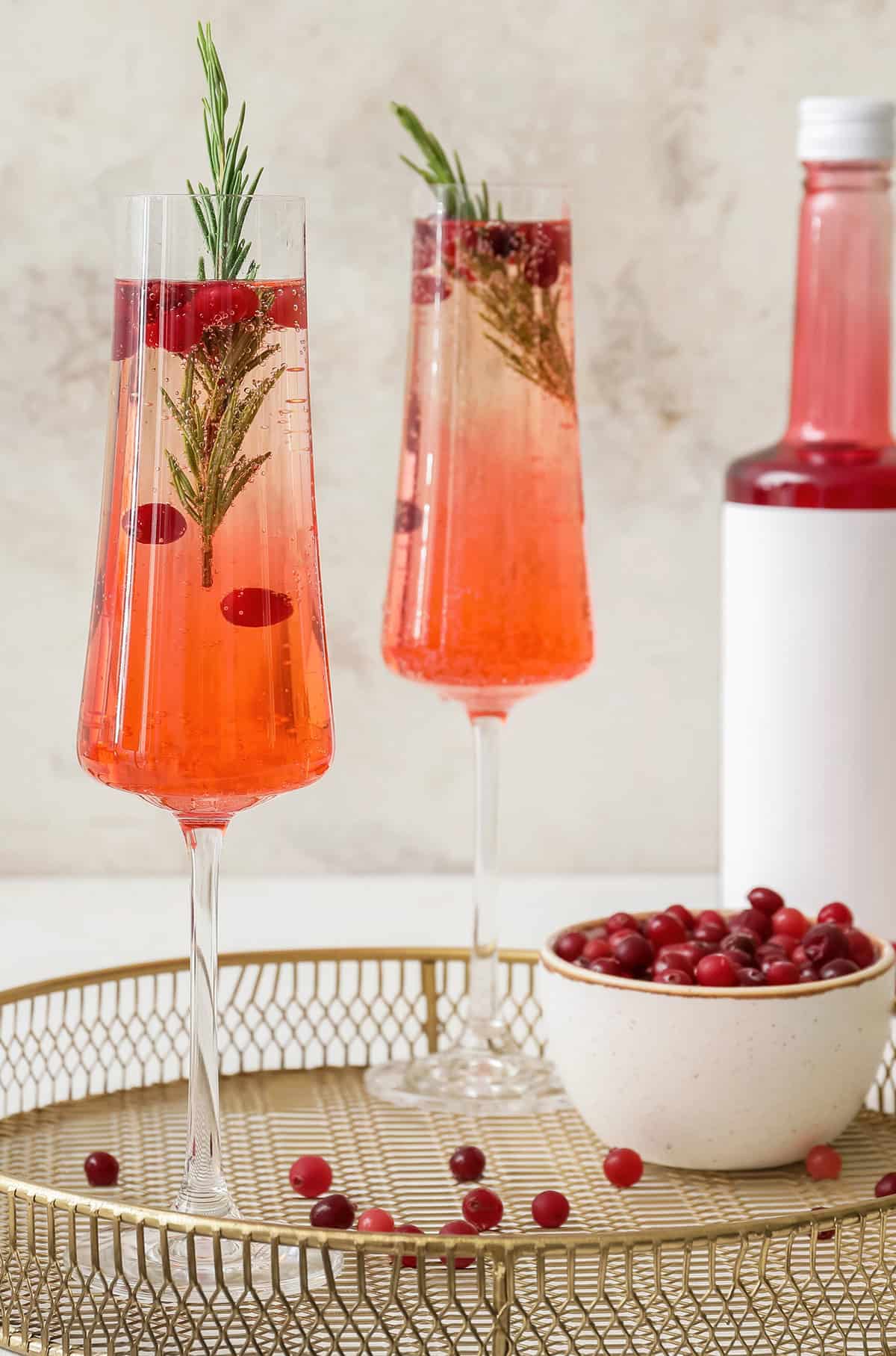 Cranberry Champagne Cocktail