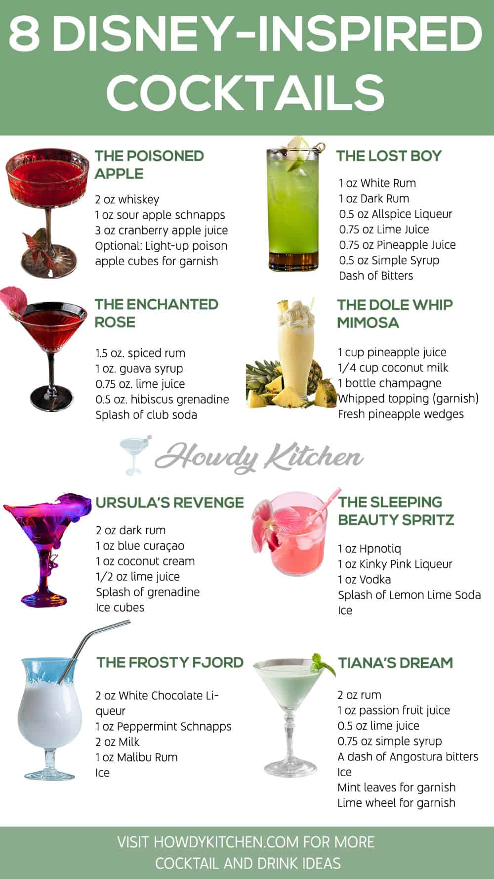 Disney inspired Cocktails