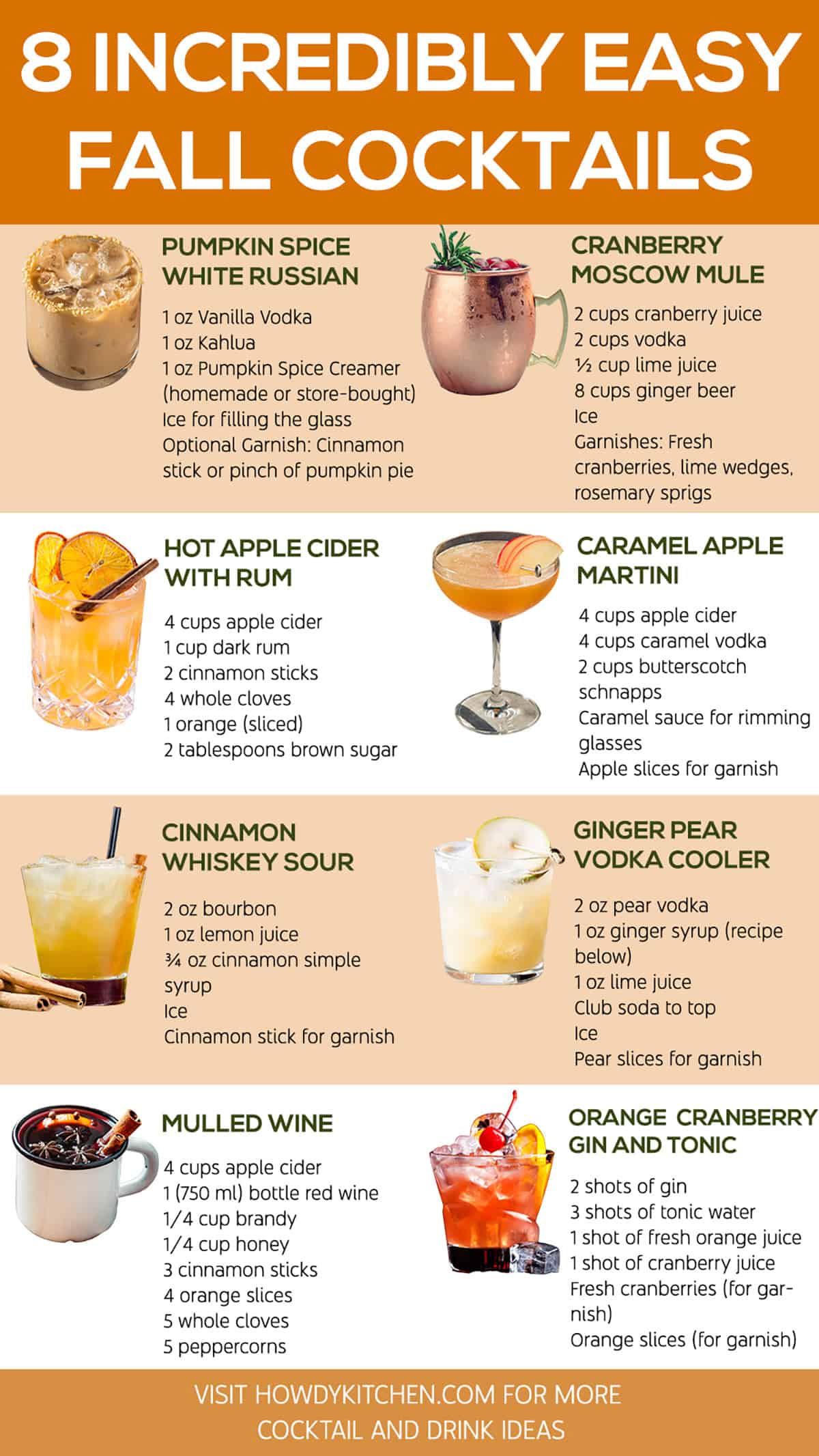 Easy Fall Cocktails