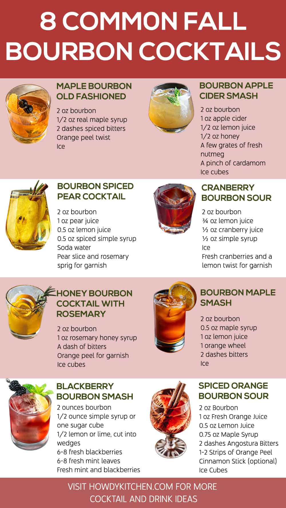 Fall Bourbon Cocktails