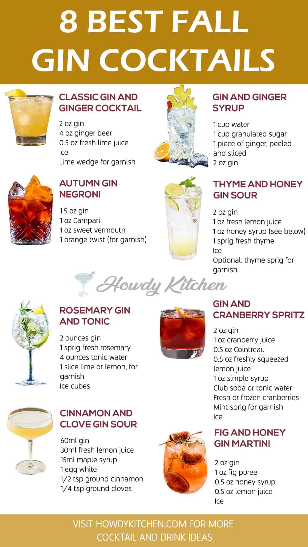 Fall Gin Cocktails