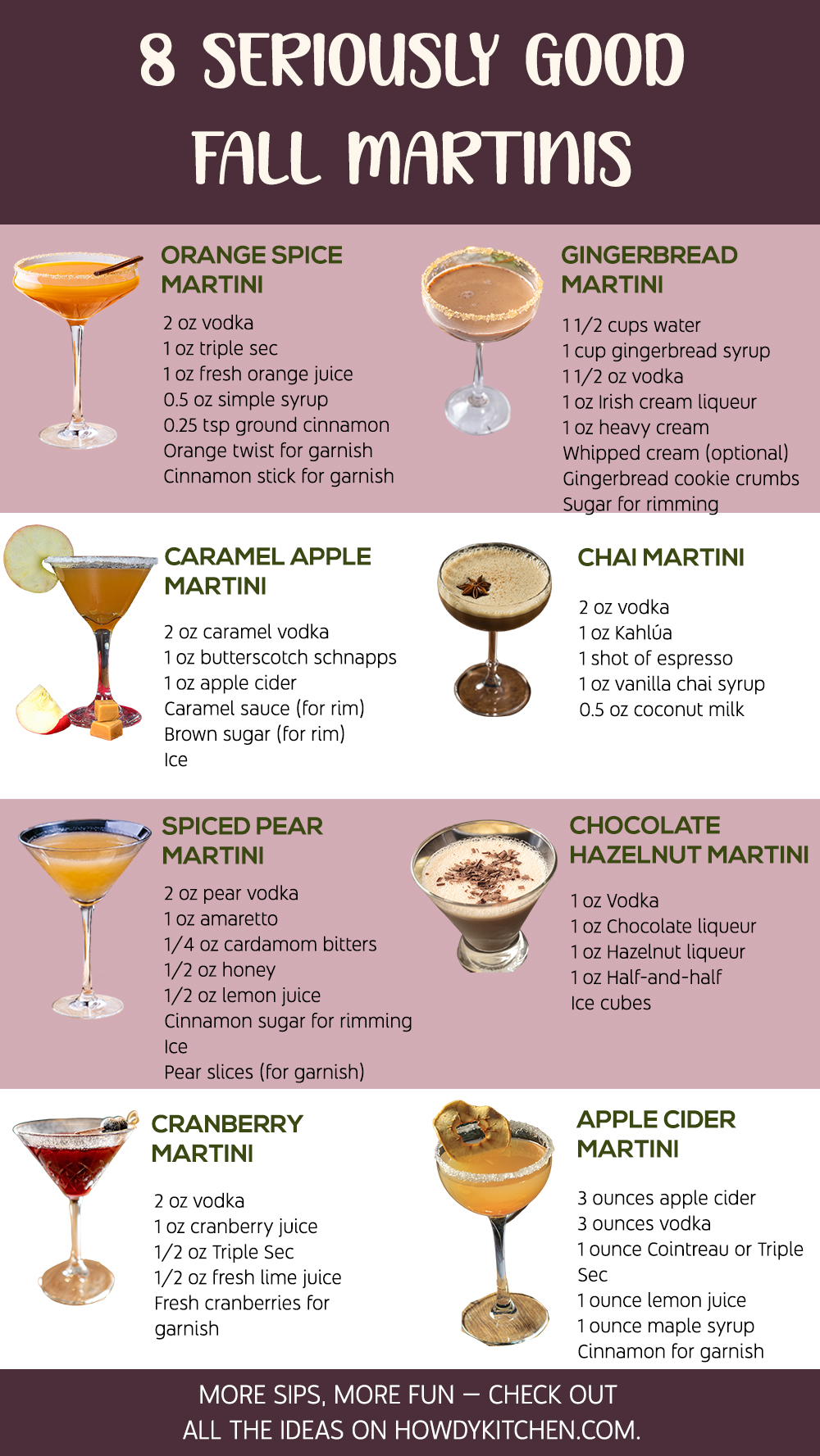 Fall Martinis