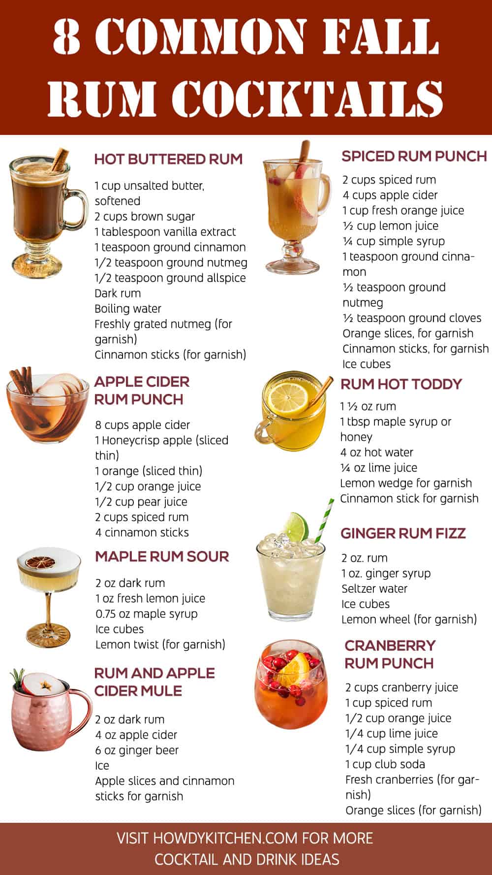 Fall Rum Cocktails