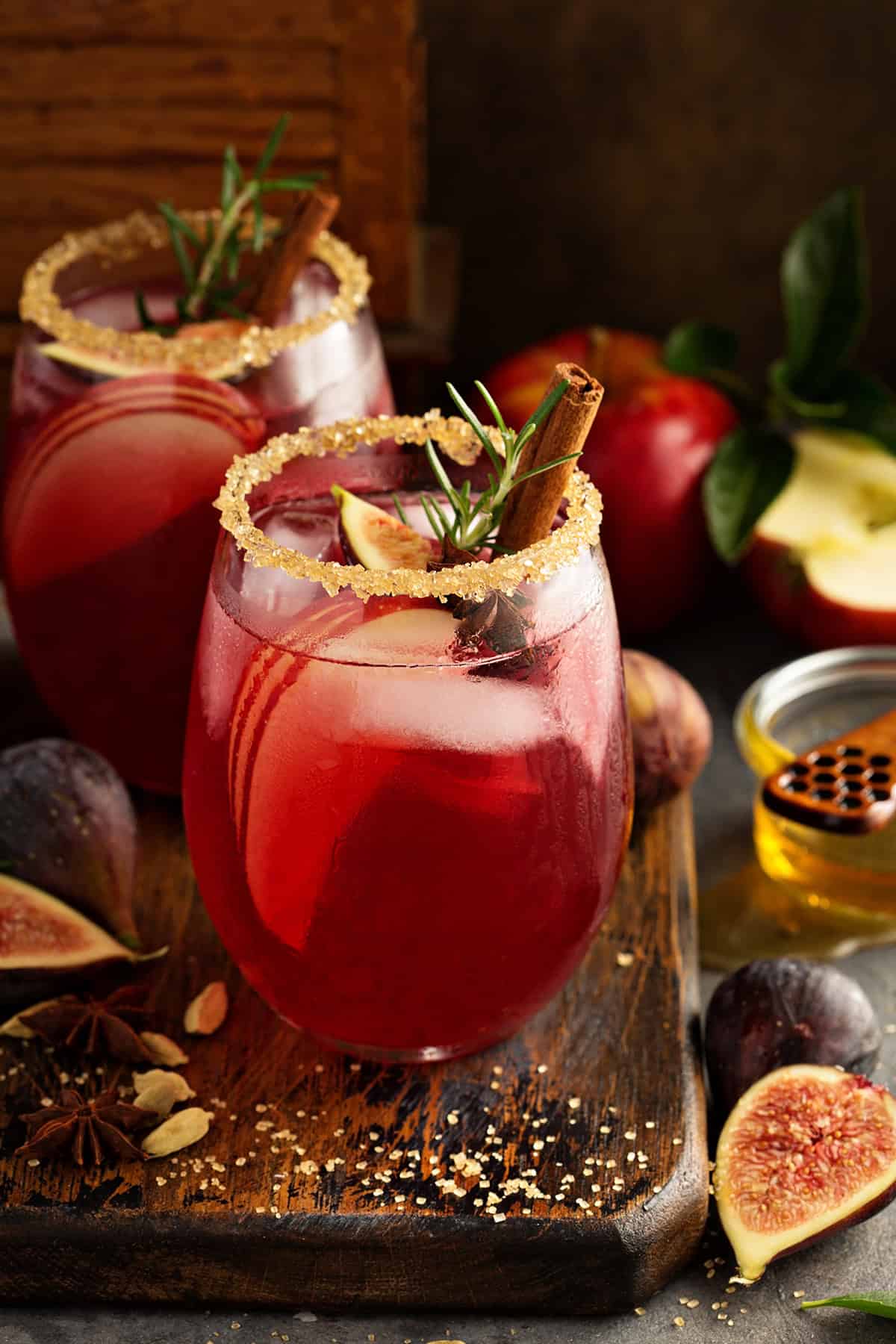 Fig and Apple Sangria