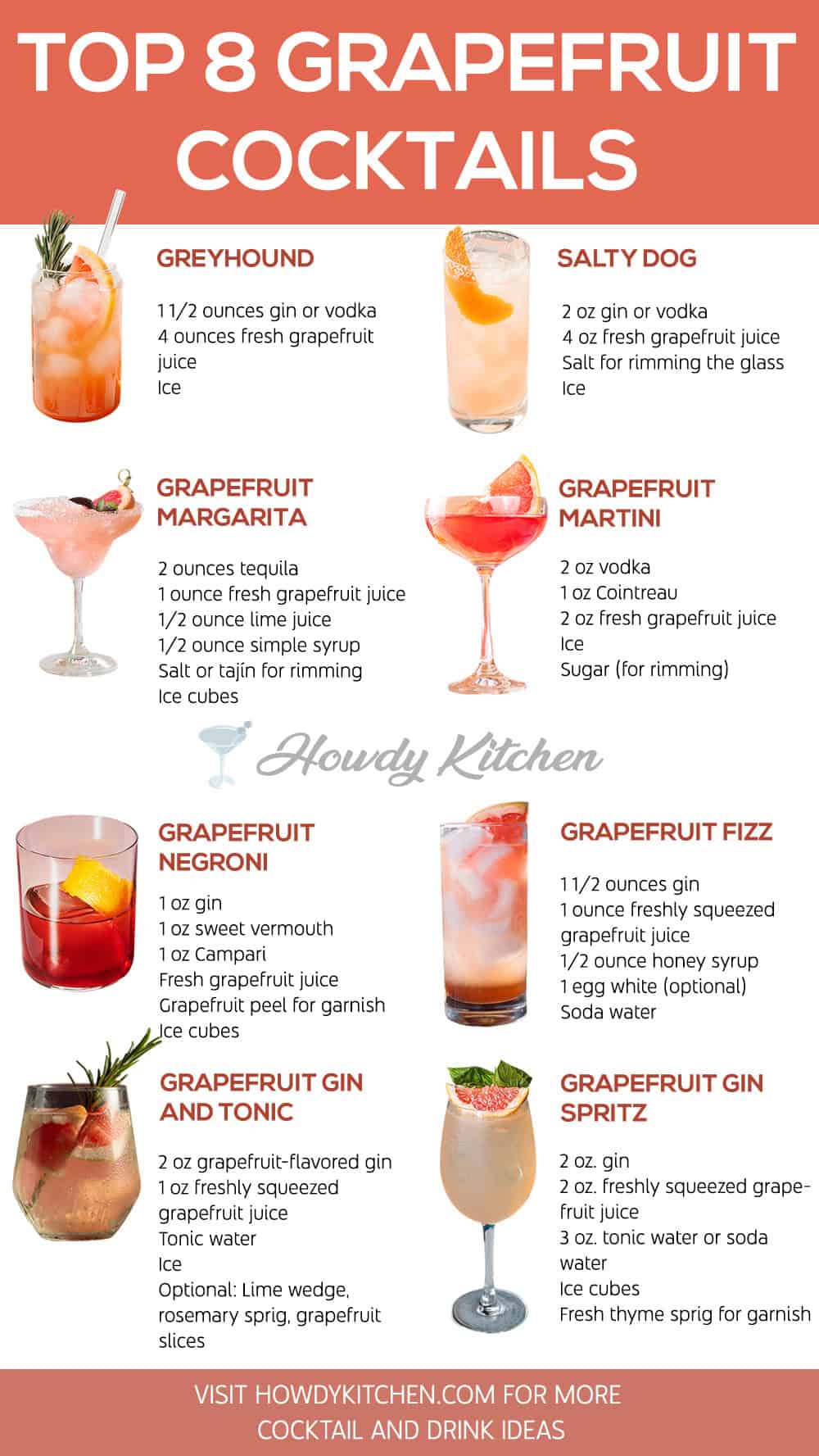 Grapefruit Cocktails