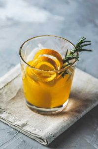 Honey Bourbon Cocktail with Rosemary