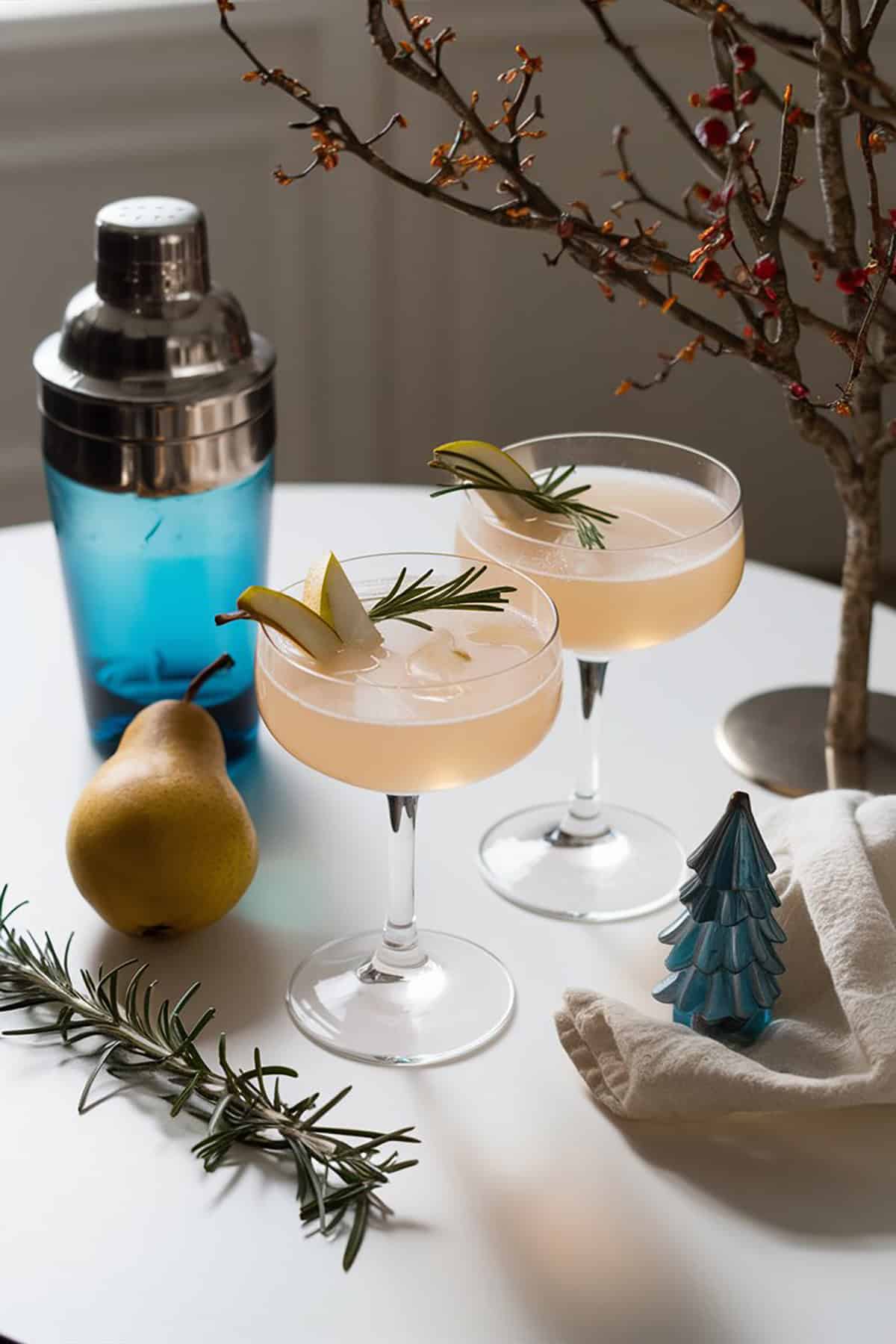 Pear And Ginger Gin Cocktail