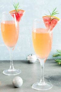 Rosemary and Grapefruit Champagne Cocktail