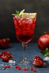 Sparkling Pomegranate Mocktail