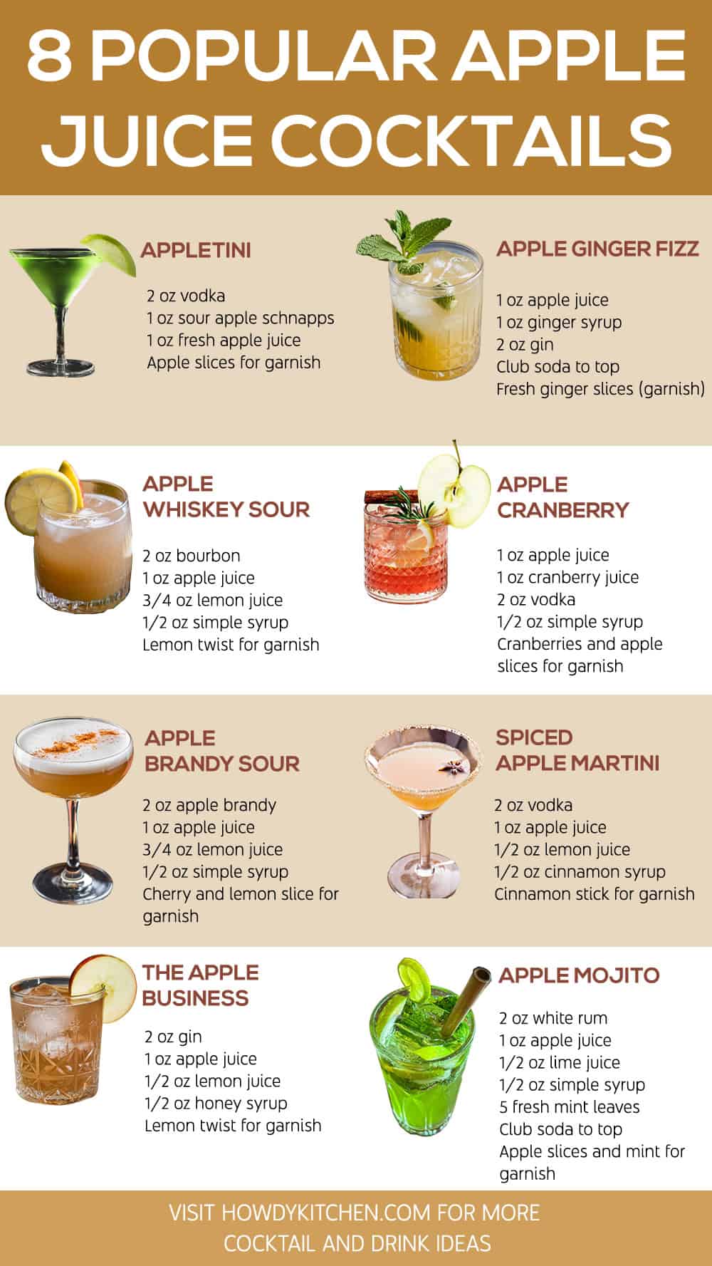 Apple Juice Cocktails Recipes