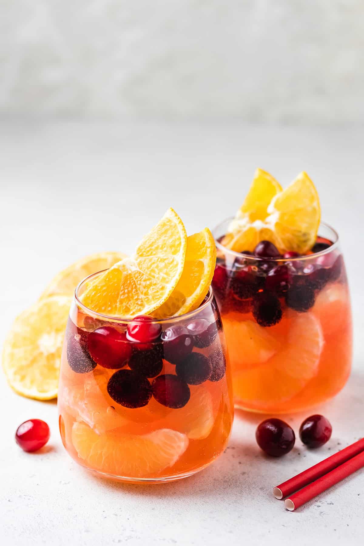 Cranberry Orange Mimosa Punch