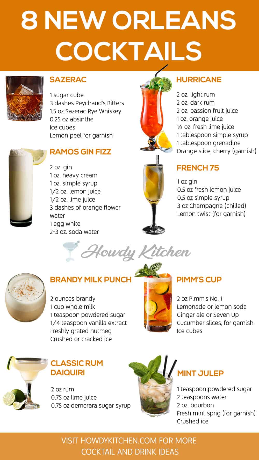 New Orleans Cocktails Recipes