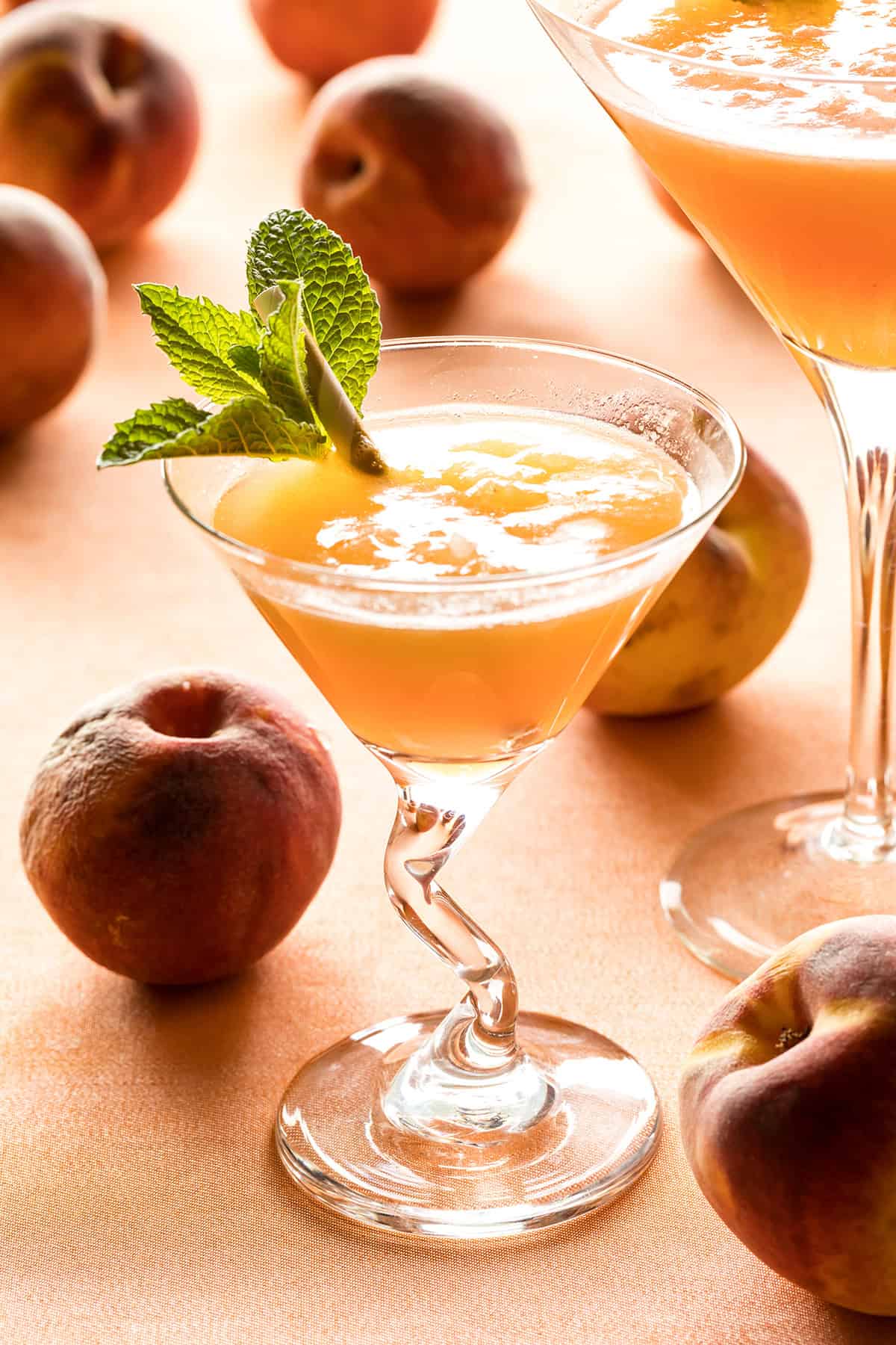 Peach Bellini Martini