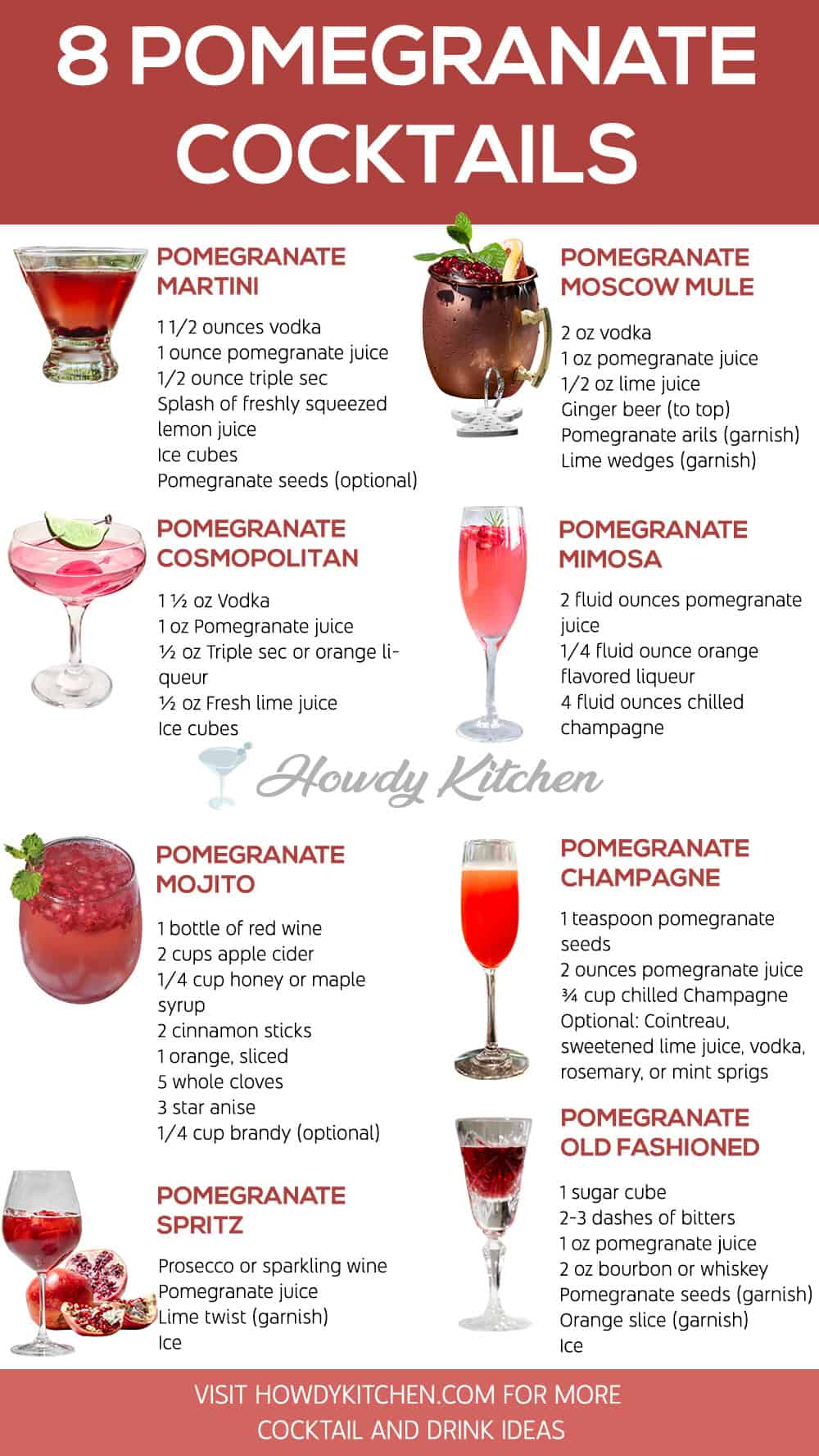 Pomegranate Cocktails