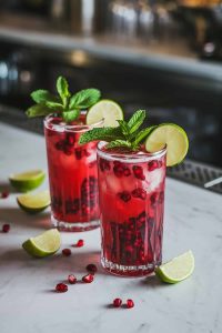 Pomegranate Fizz Mocktail