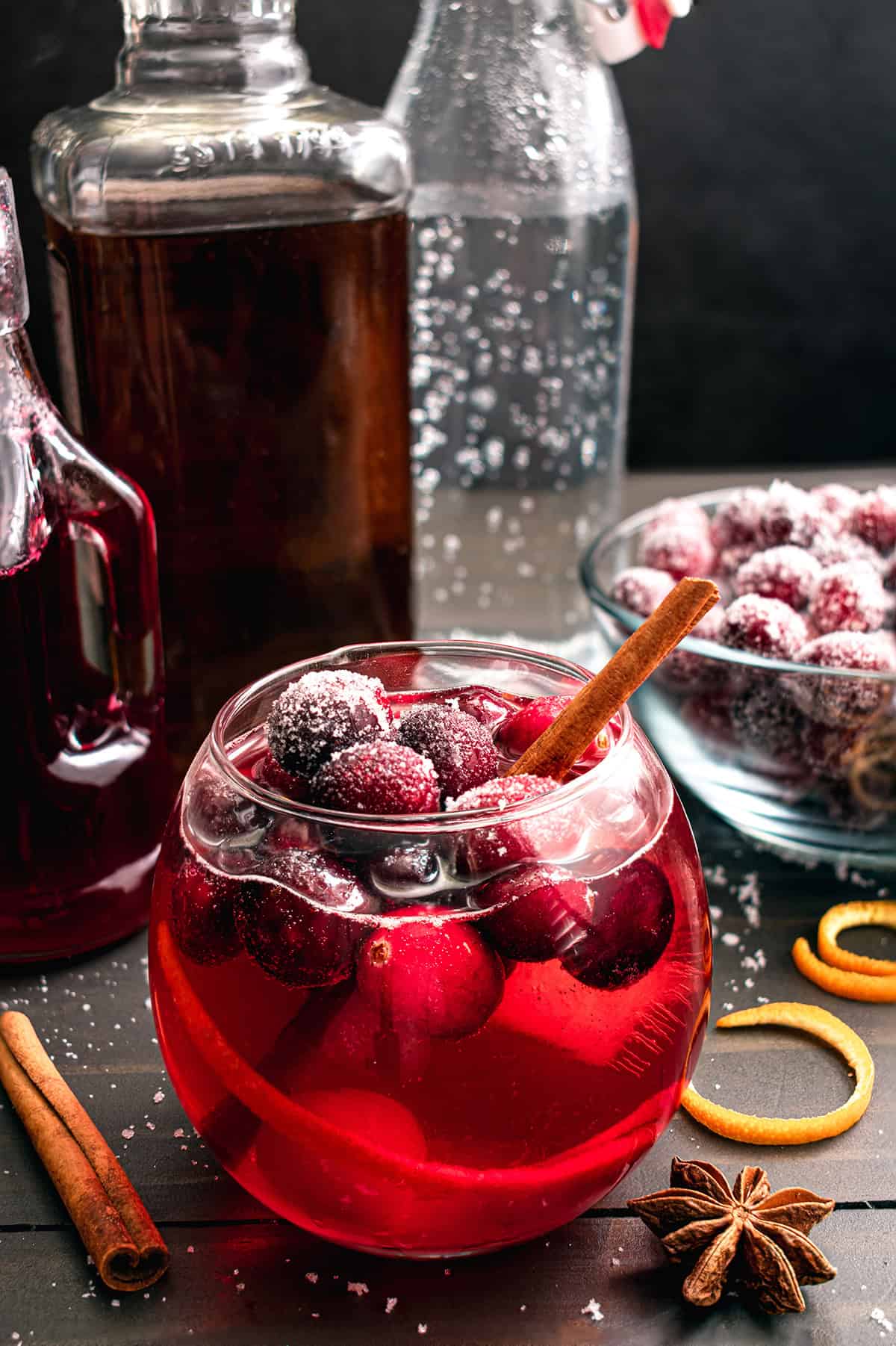 Spiced Cranberry Bourbon Cocktail