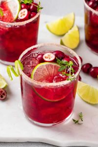 Tequila Punch with Cranberry and Lime