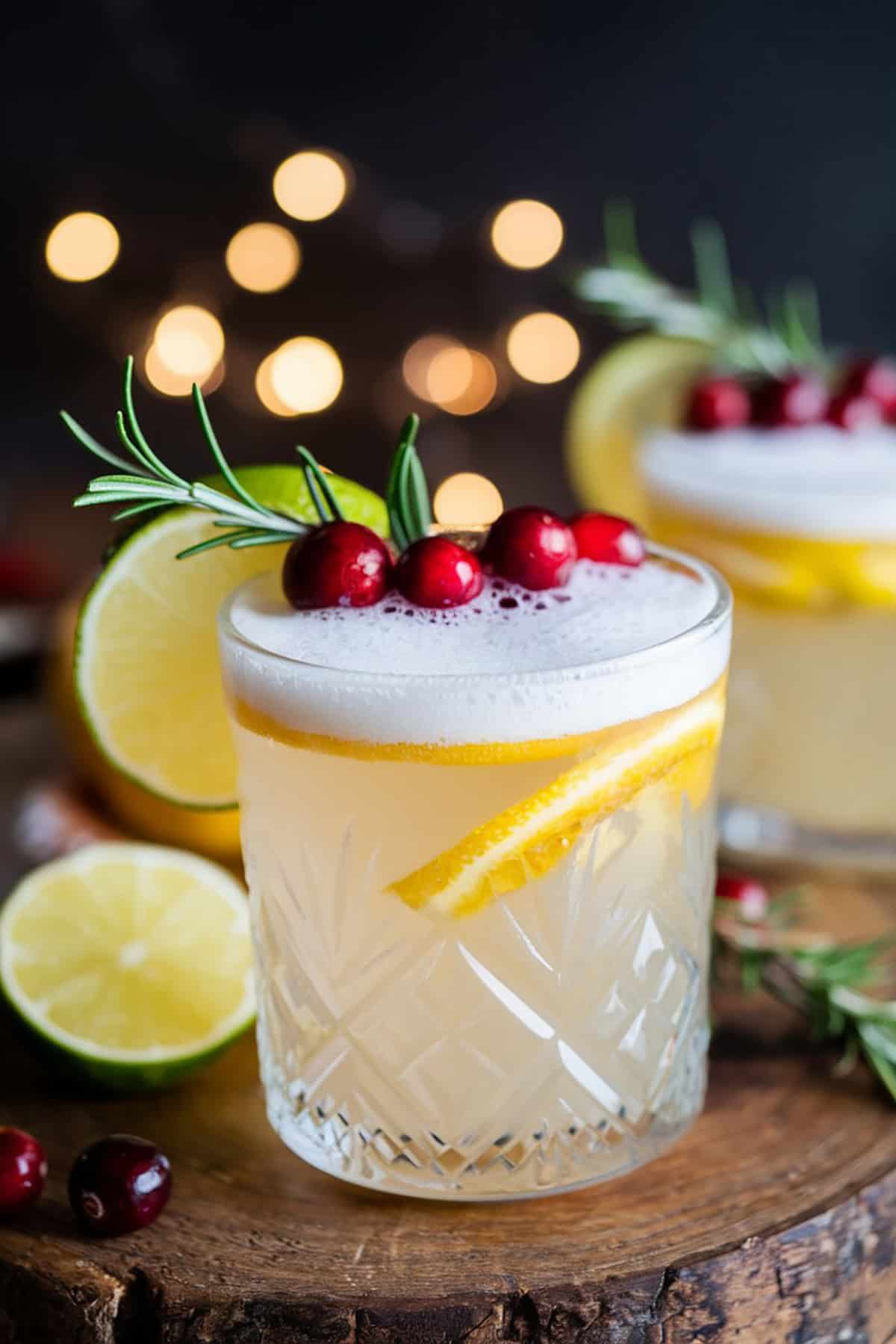 White Christmas Tequila Sour