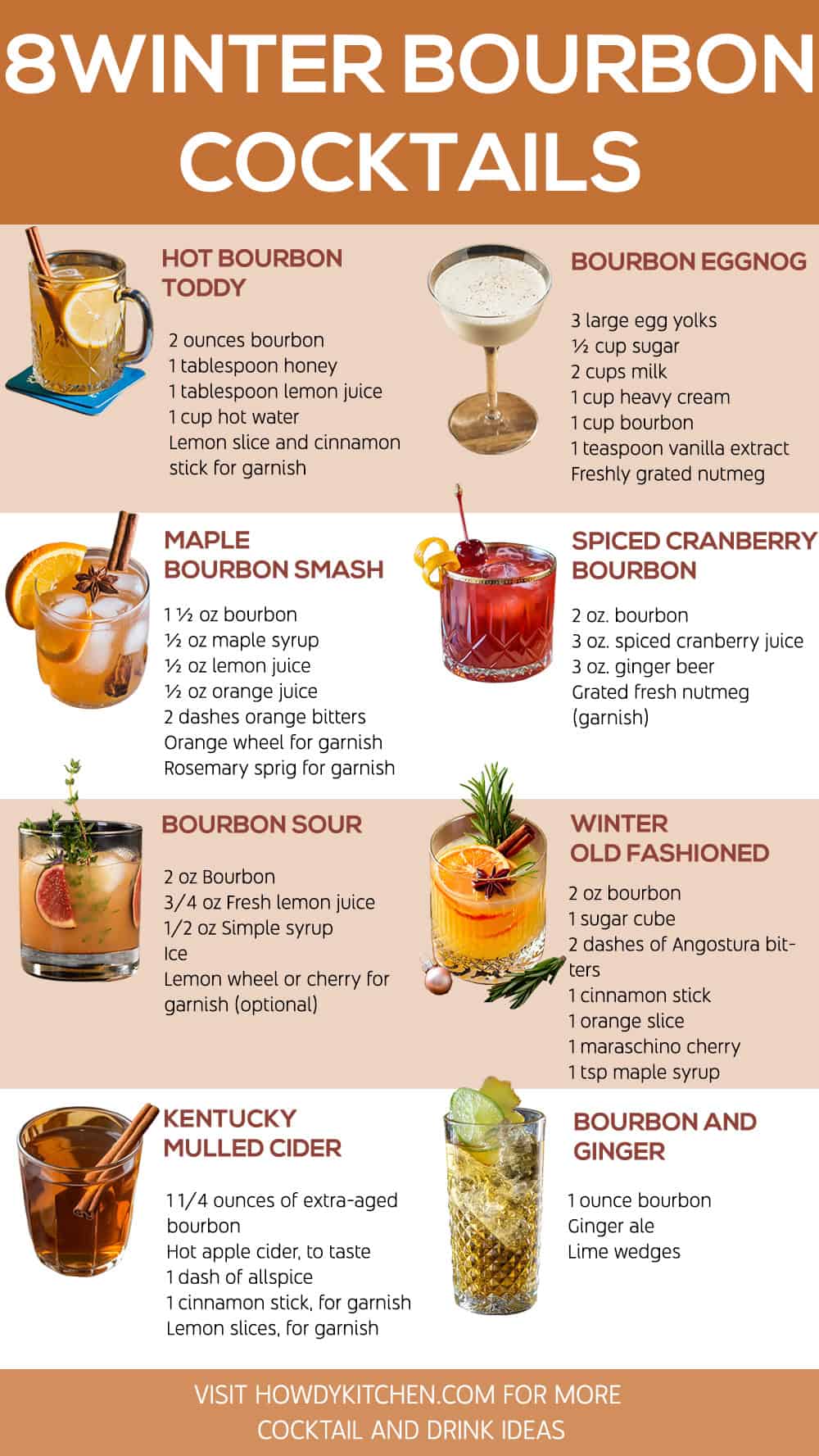 Winter Bourbon Cocktails Recipes