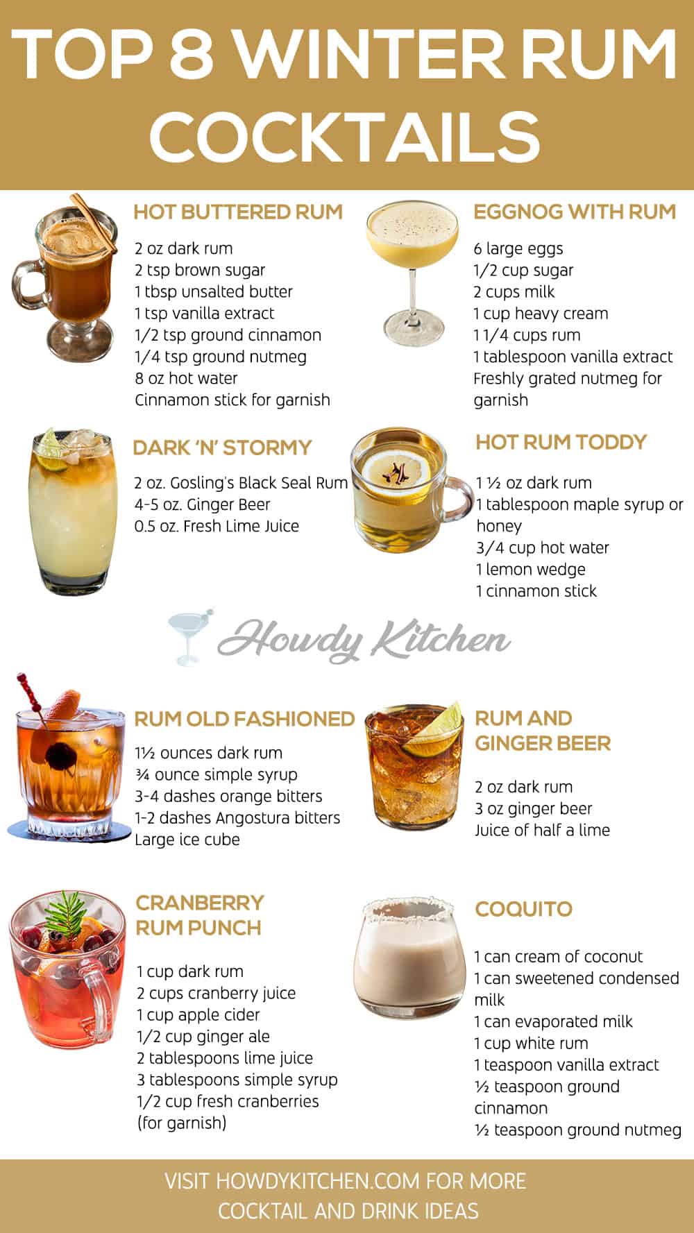 Winter Rum Cocktails Recipes